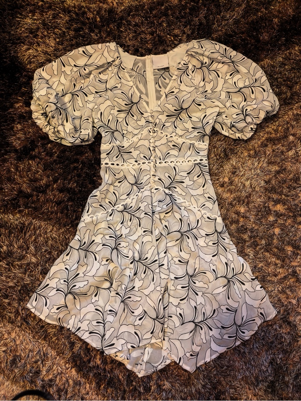 Acler embroidery dress XS/S